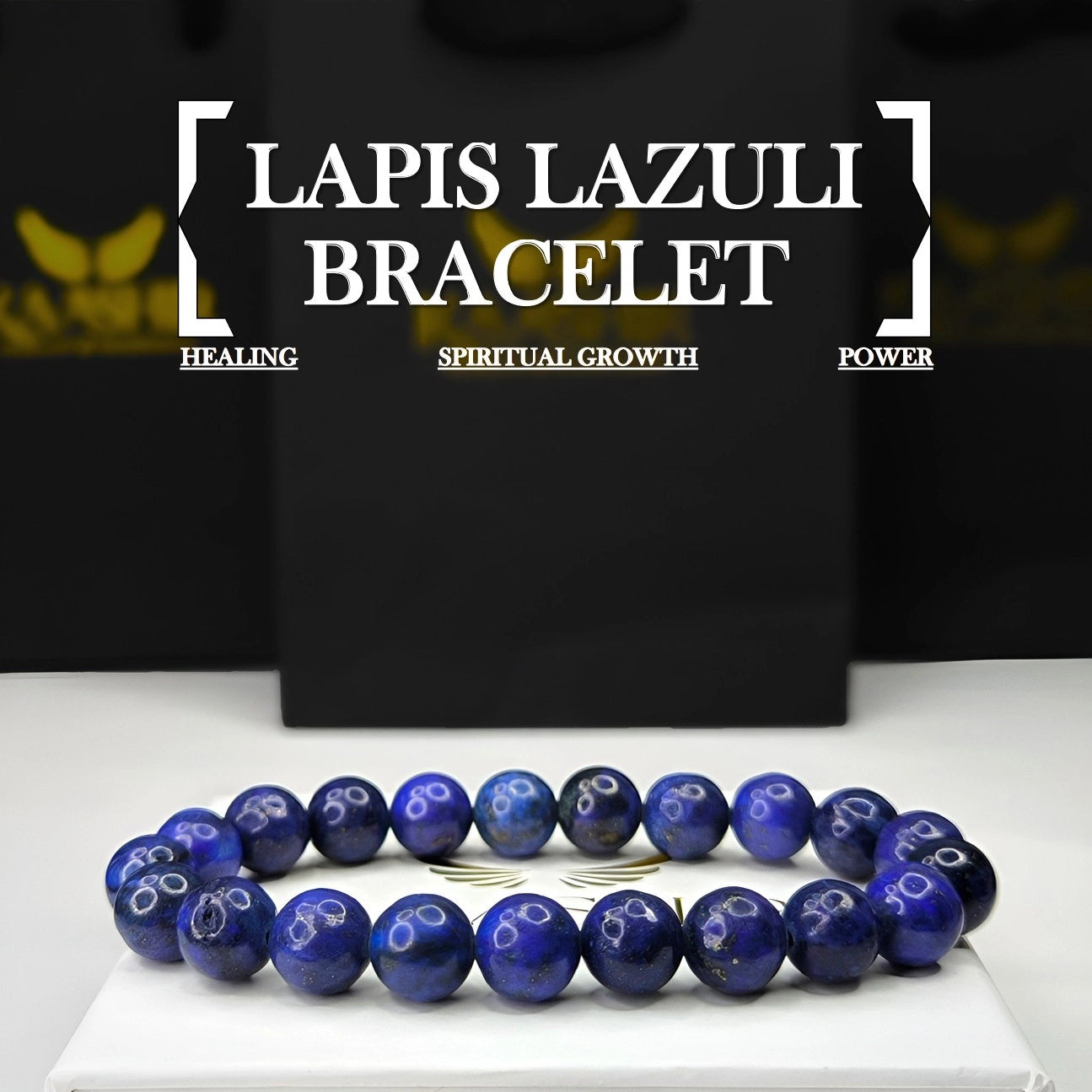 Lapis Lazuli Healing Bracelet – Unisex Handmade Crystal | Kaashir