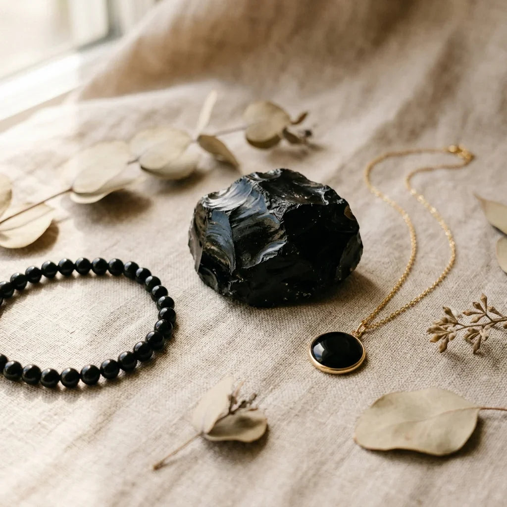 Black Obsidian Jewelry Collection