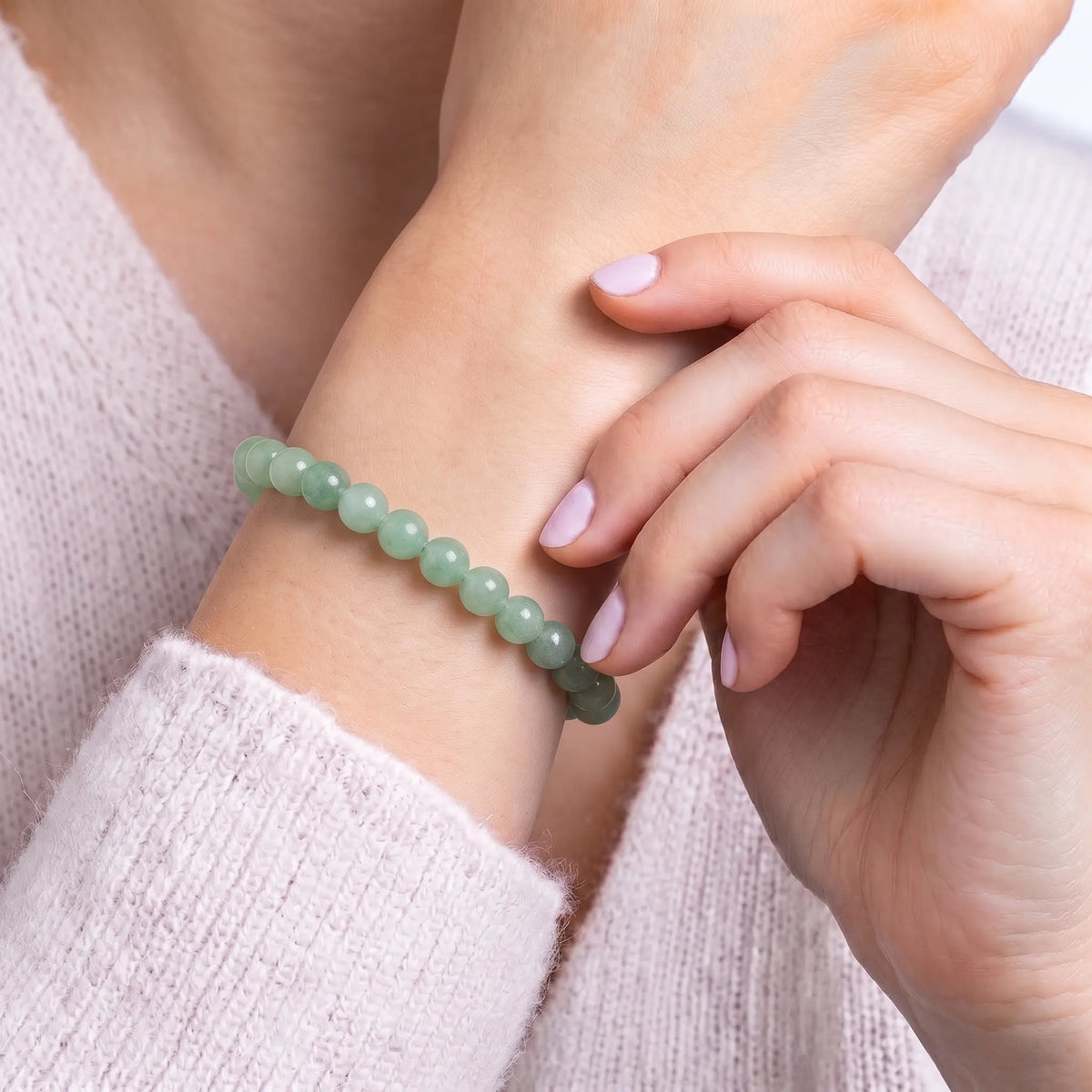 green aventurine bracelet for women natural healing crystal luck