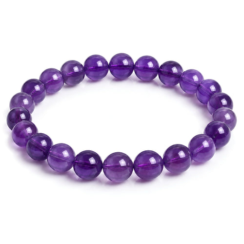 amethyst bracelet natural purple gemstone handmade kaashir
