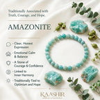 amazonite bracelet natural gemstone meaning Truth courage hope canada