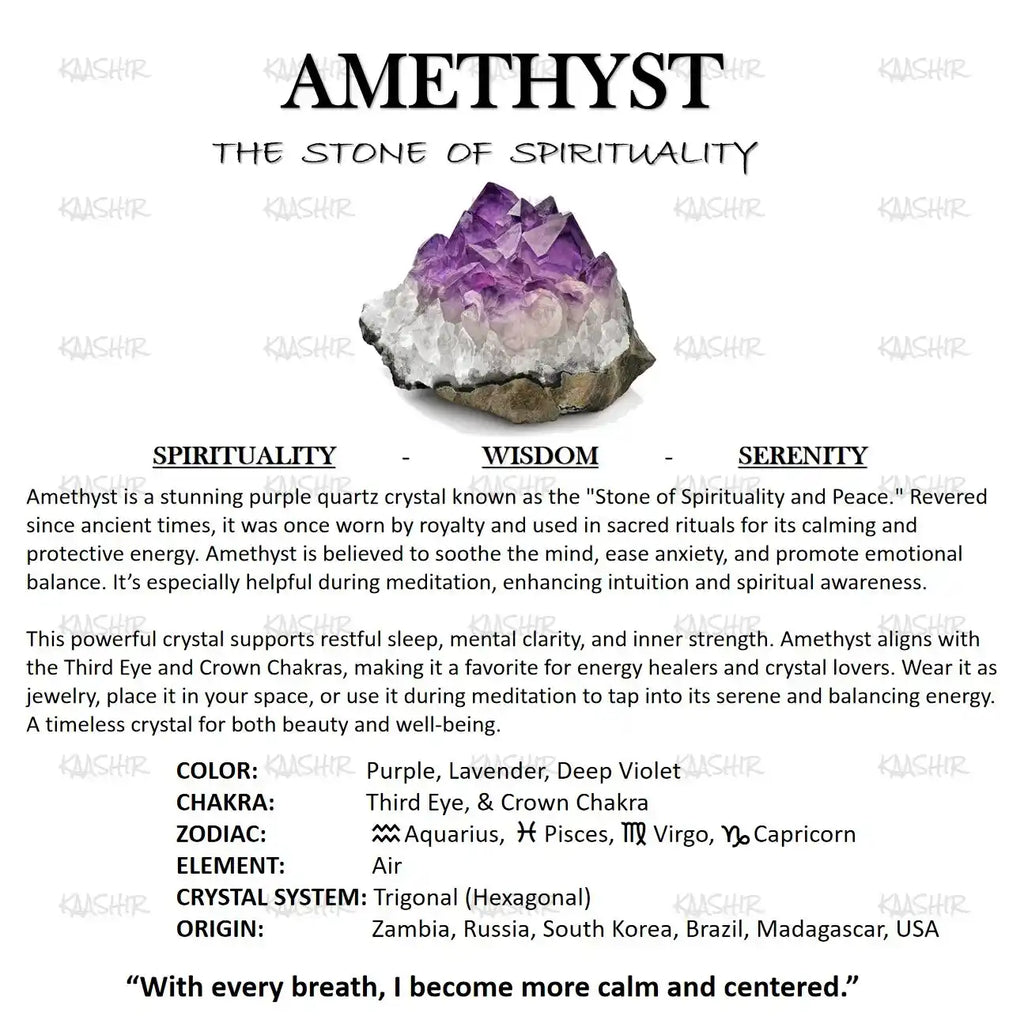 amethyst bracelet benefits meaning sleep calm spiritual growth