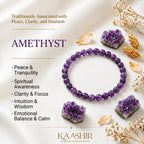 amethyst bracelet benefits meaning calm peace intuition crown chakra