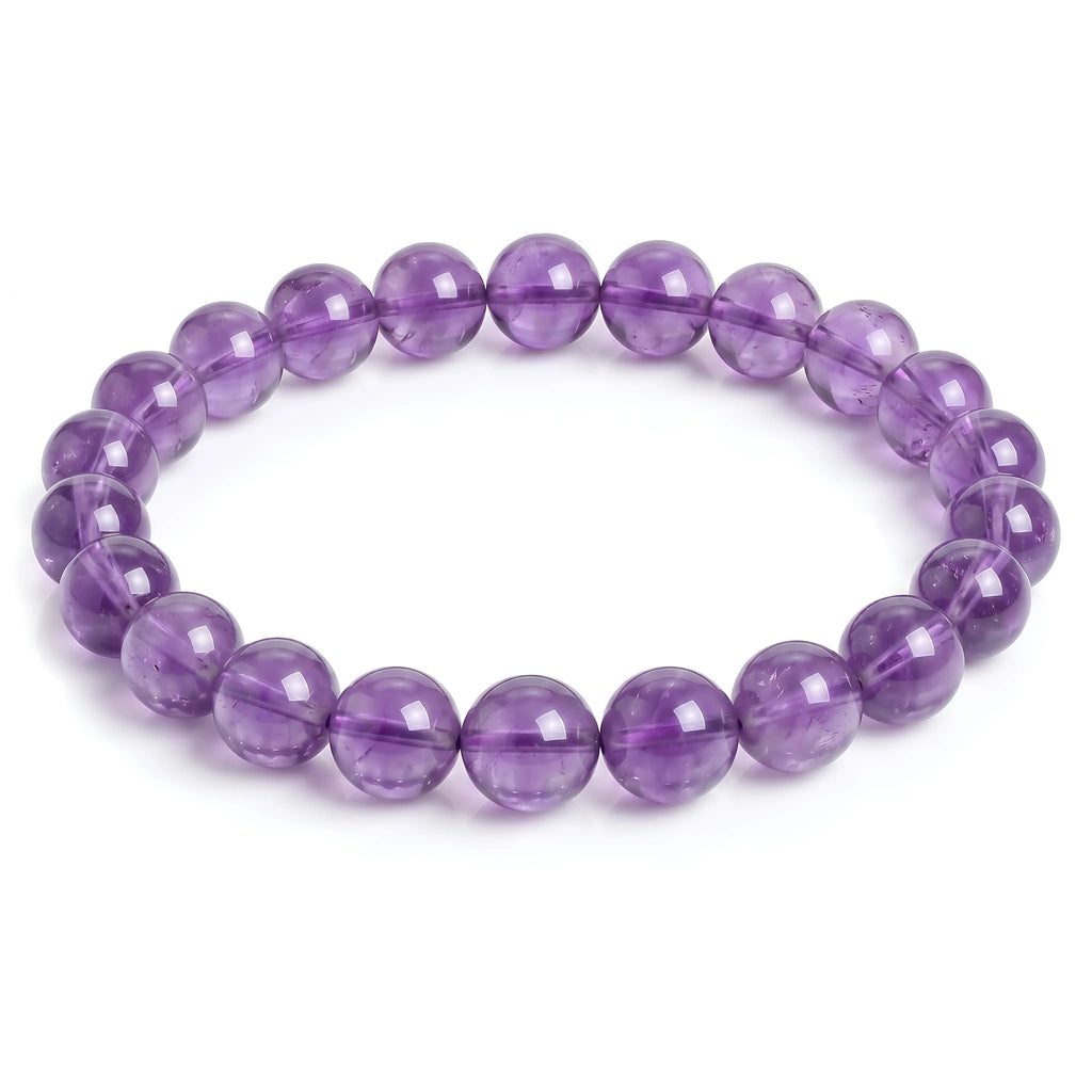 amethyst bracelet natural purple gemstone handmade kaashir