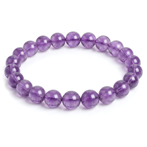 amethyst bracelet natural purple gemstone handmade kaashir