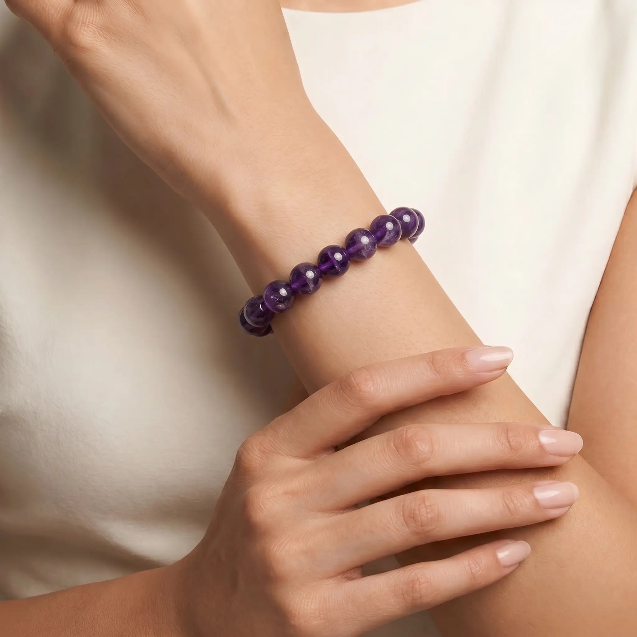 amethyst bracelet for women natural healing crystal spiritual