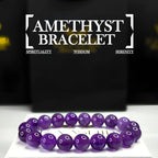 Amethyst Handmade Healing Bracelet – Calm, Protection & Balance.