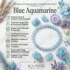 aquamarine bracelet benefits meaning calm throat chakra courage