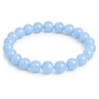 aquamarine beaded bracelet gemstone for men and women