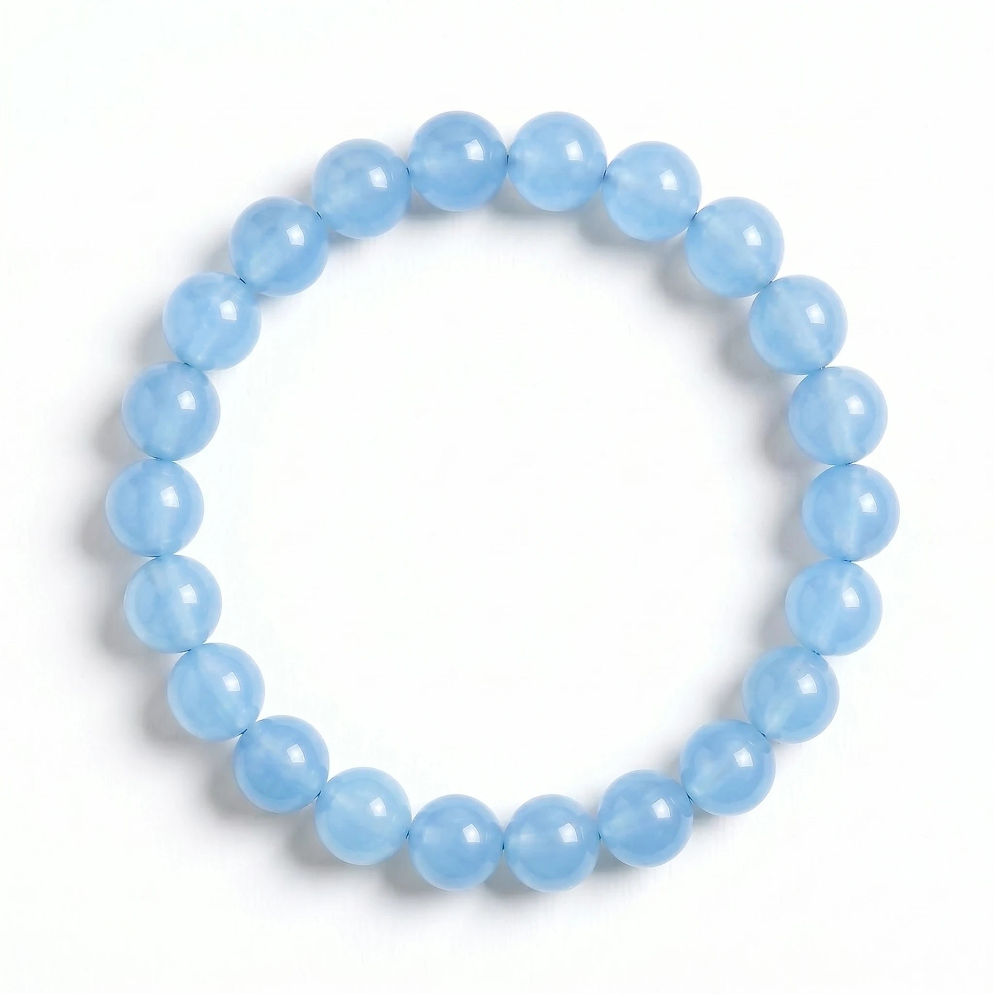 aquamarine bracelet natural blue gemstone handmade kaashir