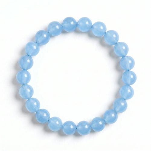 aquamarine bracelet natural blue gemstone handmade kaashir