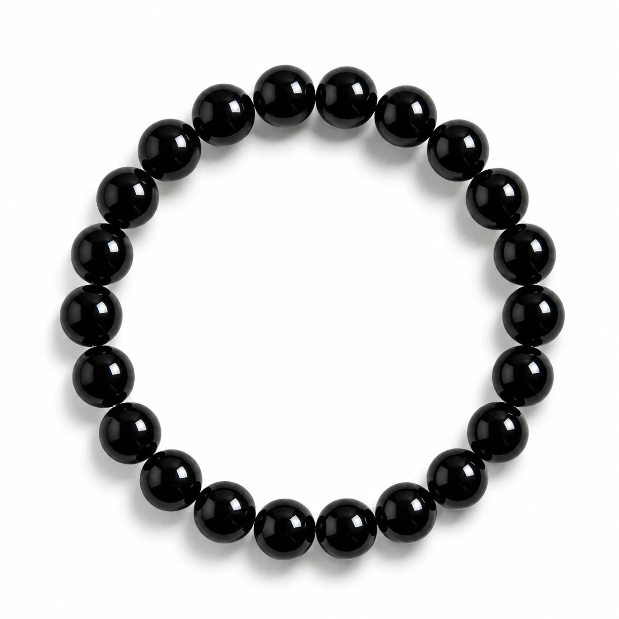 Black agate bracelet handmade by Kaashir – protection, strength and grounded confidence