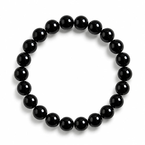 Black agate bracelet handmade by Kaashir – protection, strength and grounded confidence