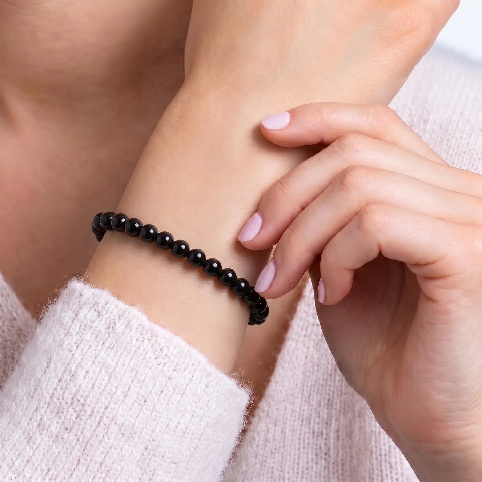 black obsidian bracelet for women natural crystal bracelet
