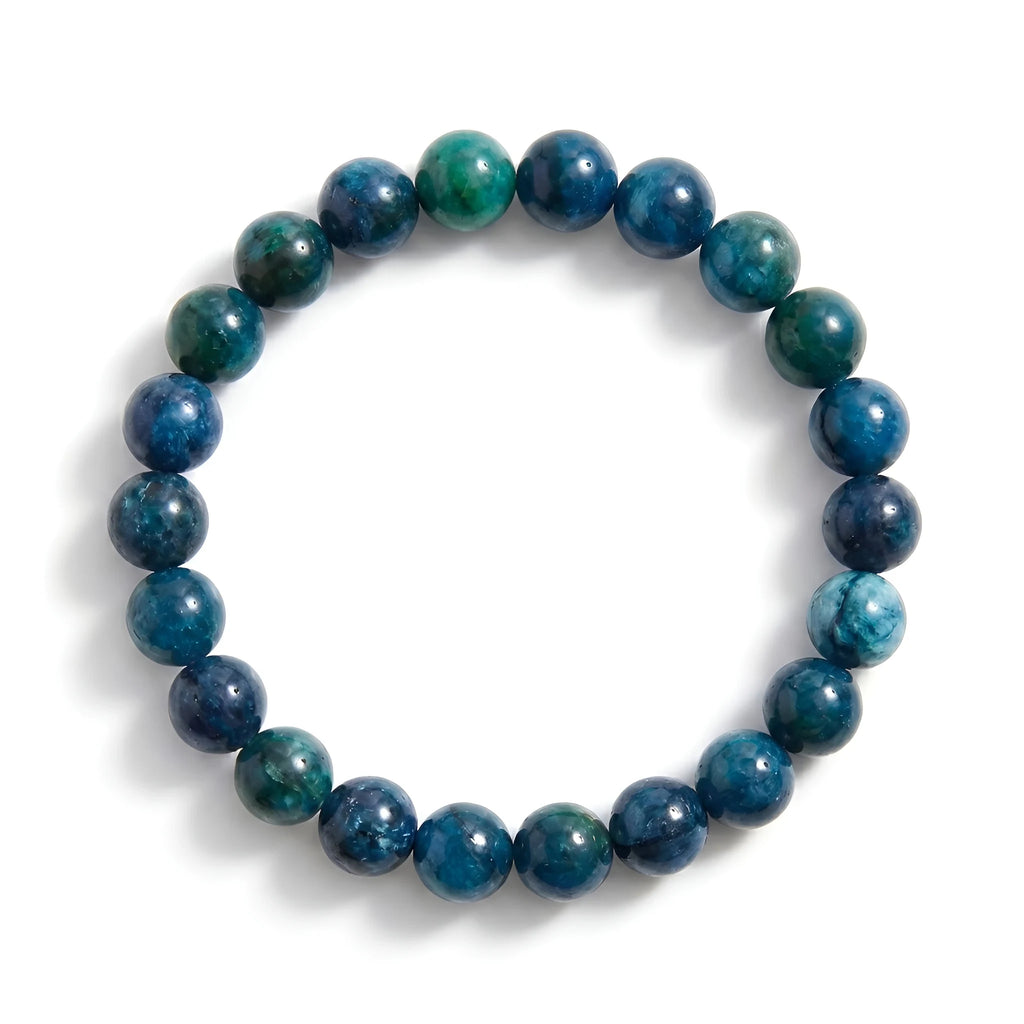 blue apatite bracelet natural gemstone handmade kaashir