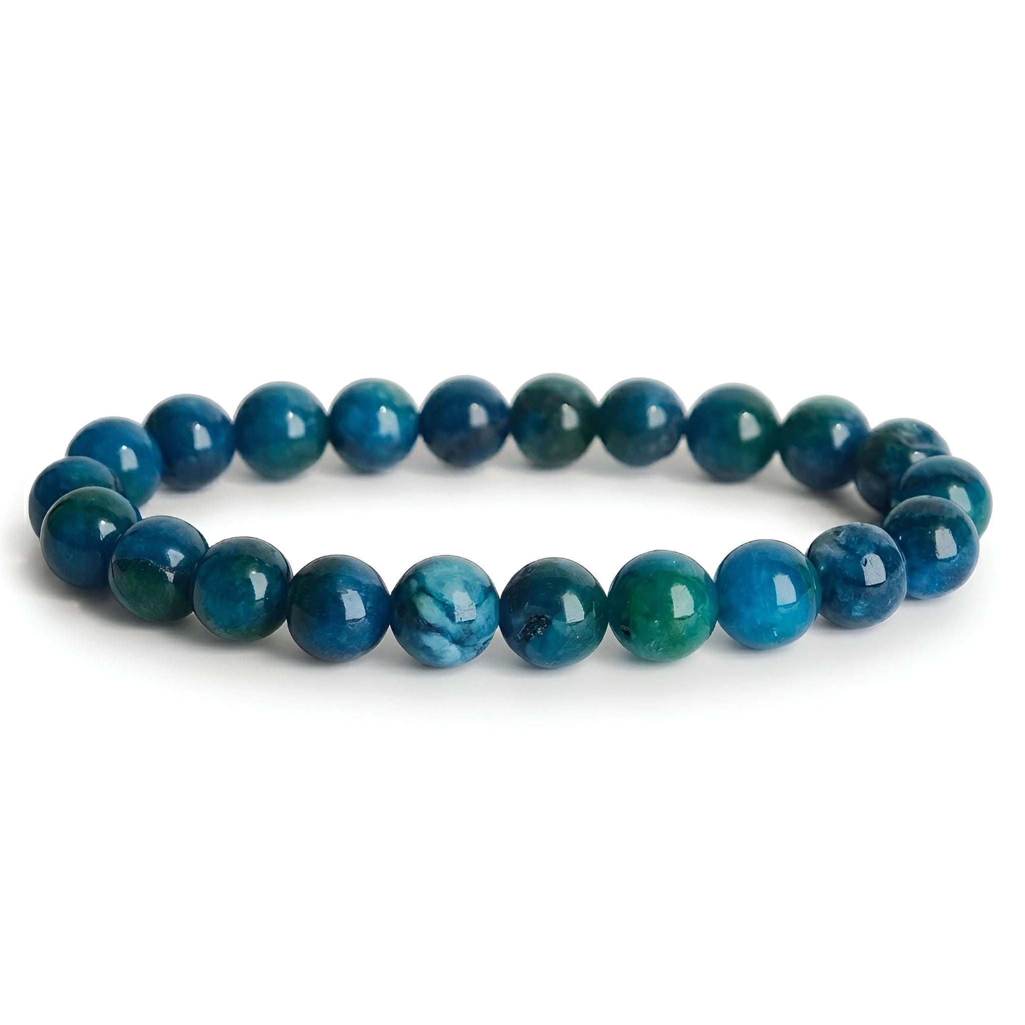 blue apatite bracelet natural gemstone handmade kaashir