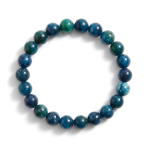blue apatite bracelet natural gemstone handmade kaashir