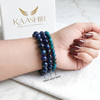 handmade blue tiger eye bracelet ethically sourced natural stone