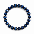blue tiger eye bracelet natural gemstone handmade kaashir