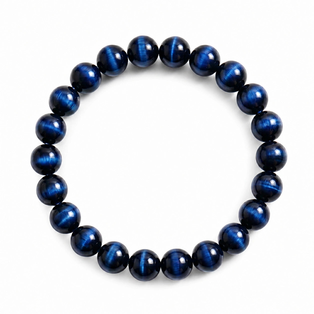 blue tiger eye bracelet natural gemstone handmade kaashir