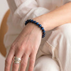 blue tiger eye bracelet for women hawks eye crystal