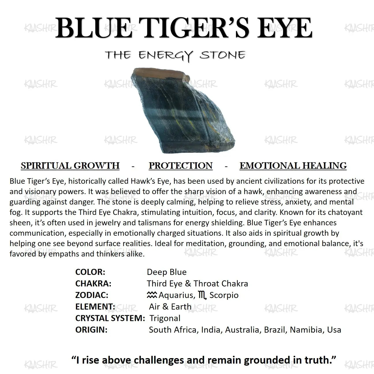Blue Tiger Eye Bracelet – Attract Confidence, Focus & Positive Energy