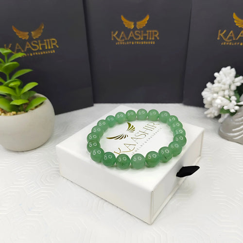 Kaashir Green Aventurine Stone Bracelet - Handmade Jewelry for Unisex - Kaashir Jewelry & Fragrance