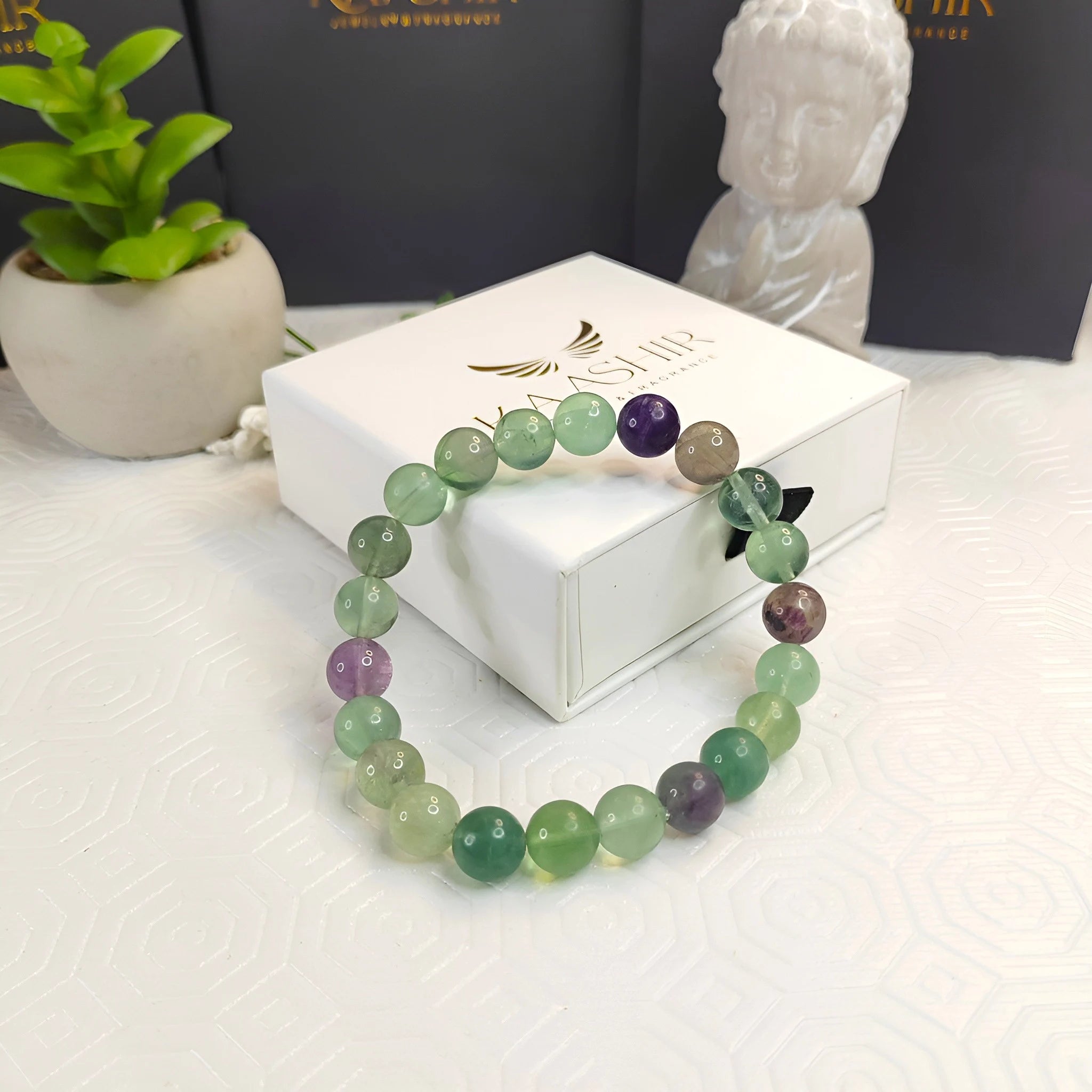 Natural Fluorite Bracelet – Boost Focus, Clarity & Positive Energy