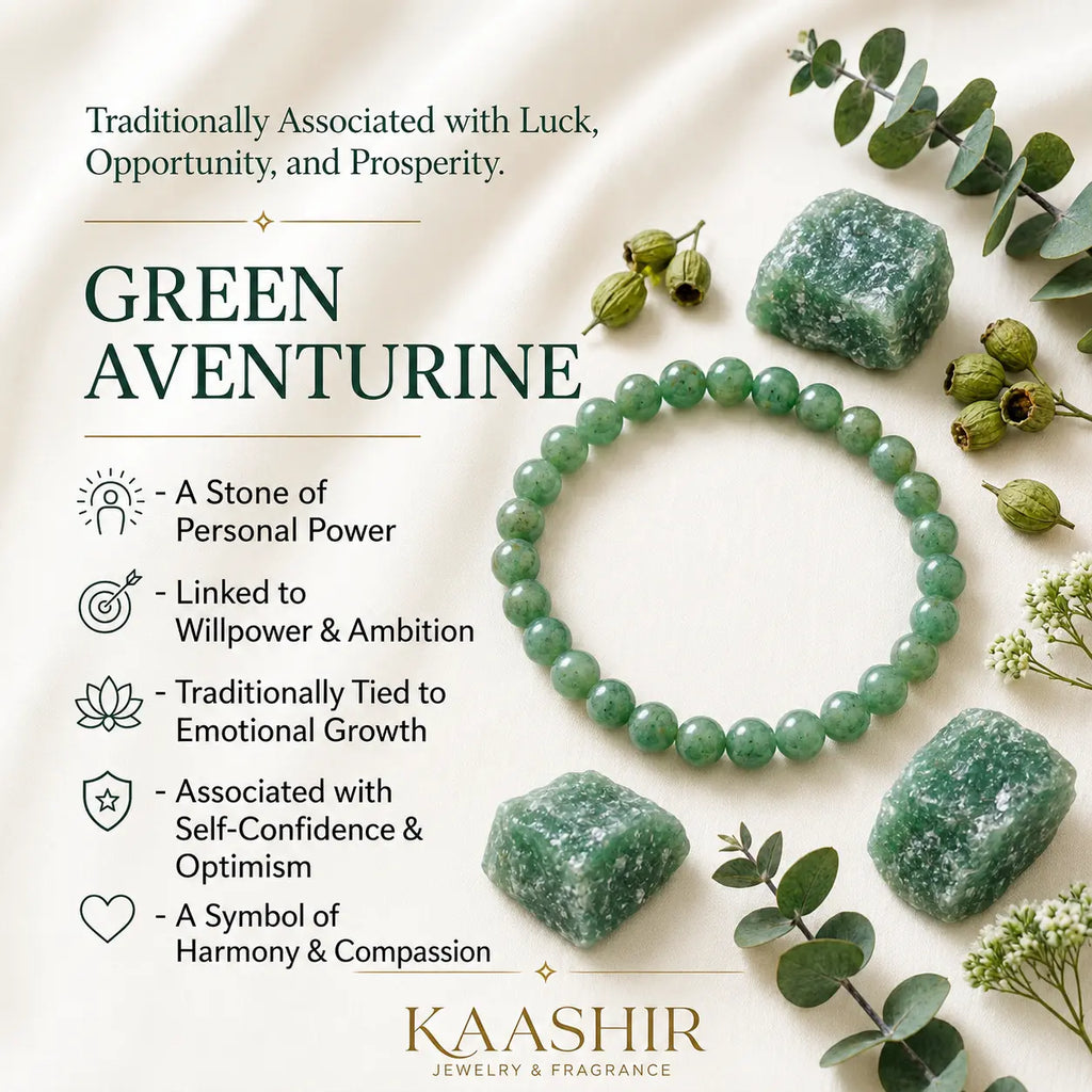 green aventurine bracelet natural gemstone meaning luck opportunity prosperity canada