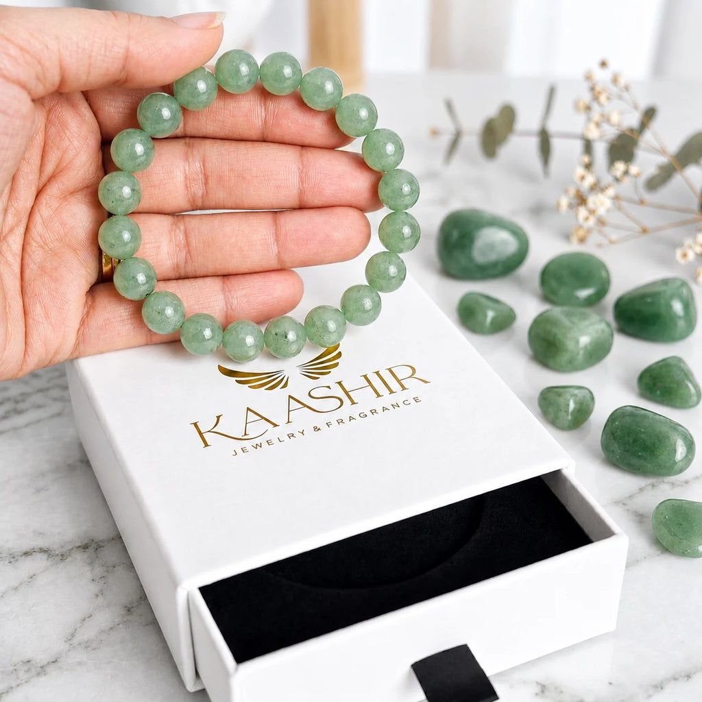 kaashir green aventurine bracelet premium gift box packaging