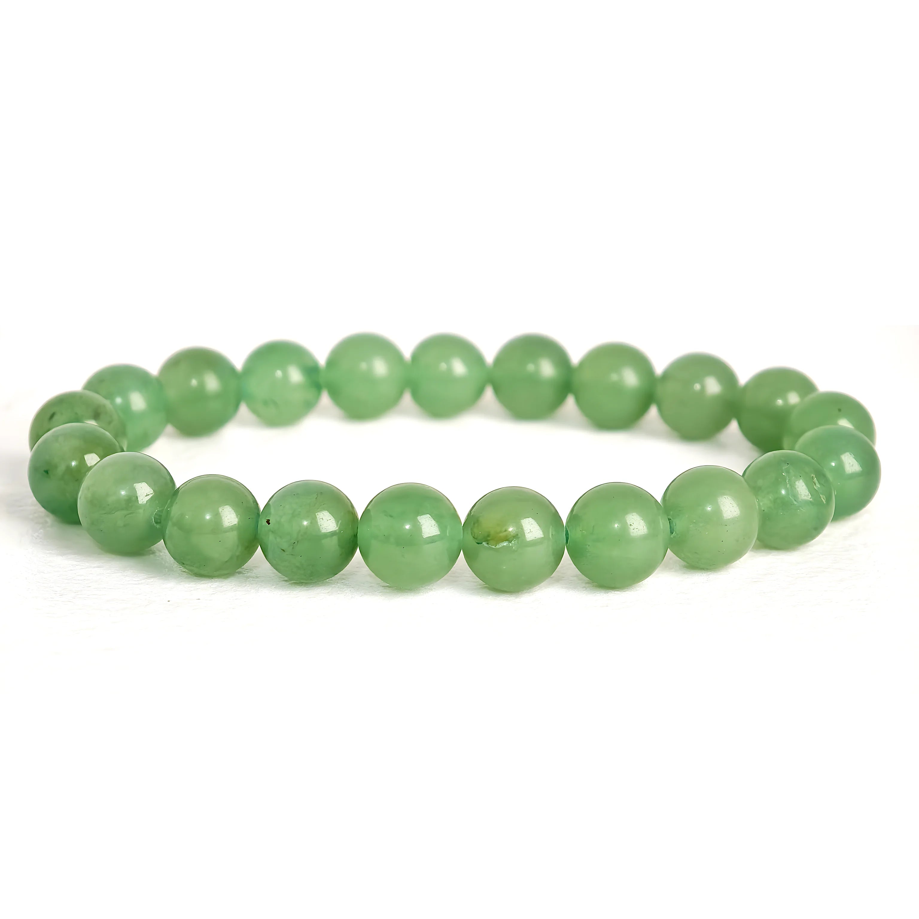 green aventurine bracelet natural shimmer gemstone handmade kaashir