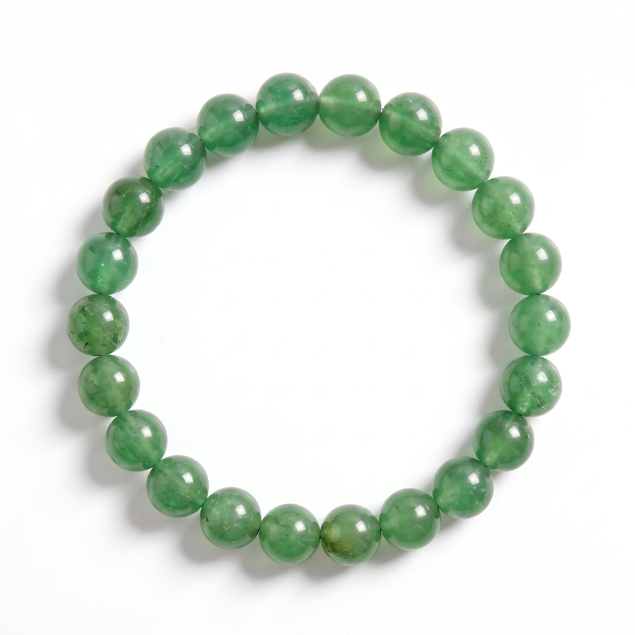 green aventurine bracelet natural shimmer gemstone handmade kaashir
