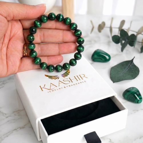 kaashir green tiger eye bracelet premium gift box packaging