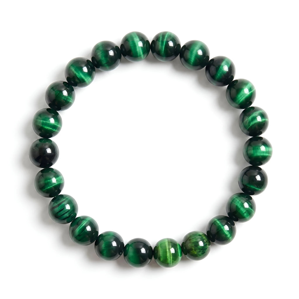 green tiger eye bracelet natural gemstone handmade kaashir