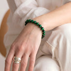 green tiger eye bracelet for women heart chakra calming bracelet