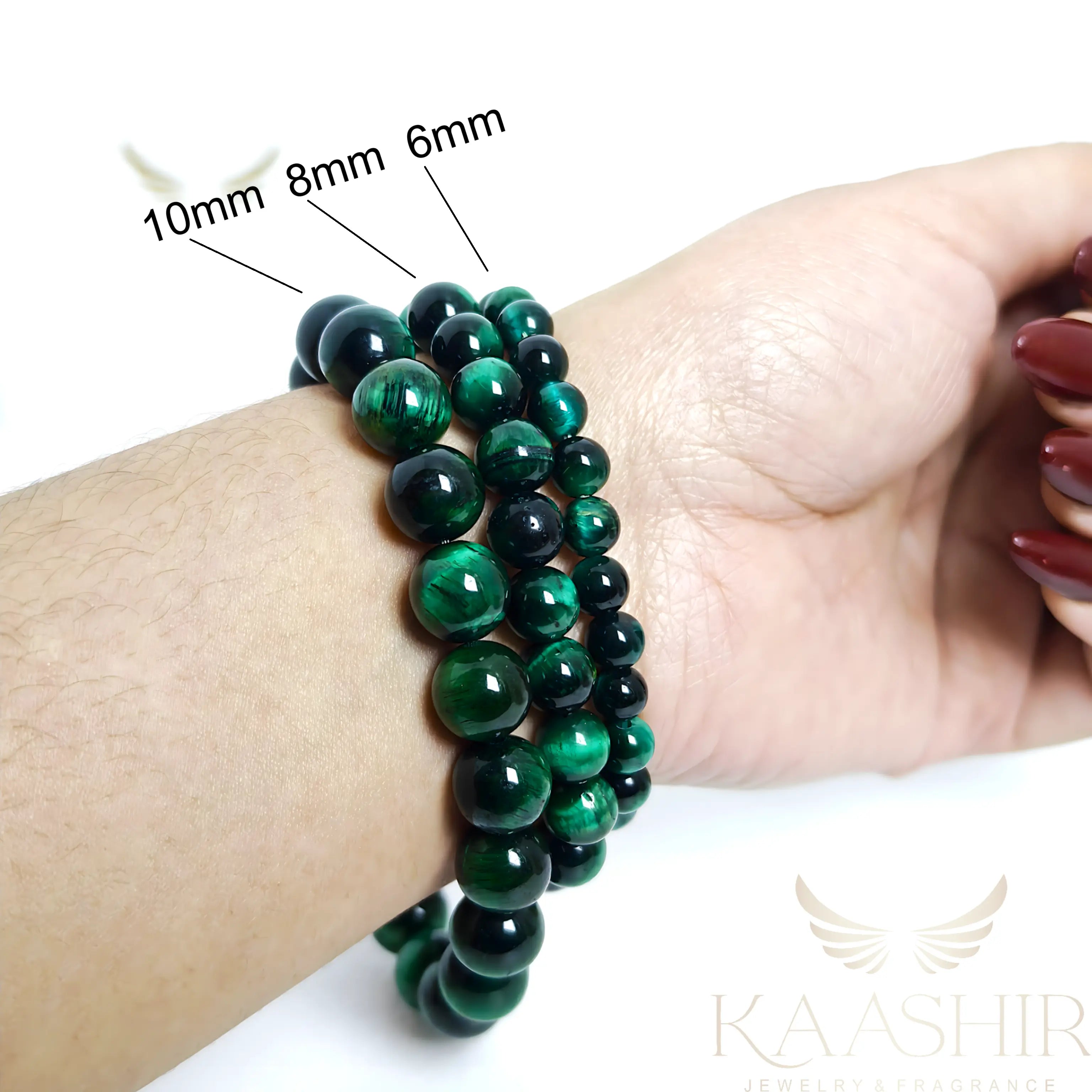 green tiger eye bracelet for women heart chakra emotional healing
