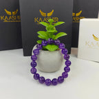 Amethyst Handmade Healing Bracelet – Calm, Protection & Balance.