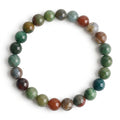 Indian agate bracelet natural Multicolor gemstone handmade kaashir