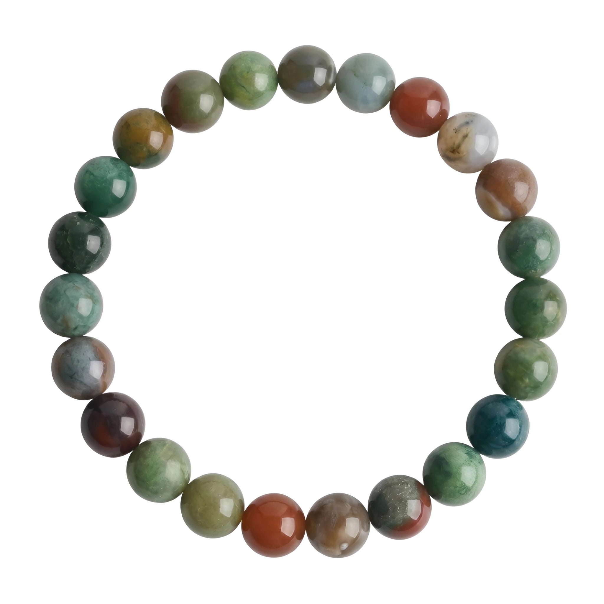 Indian agate bracelet natural Multicolor gemstone handmade kaashir