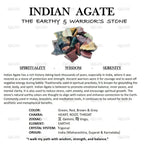 Bracelet en agate indienne Kaashir – Bijou unisexe fait main en perles de pierre