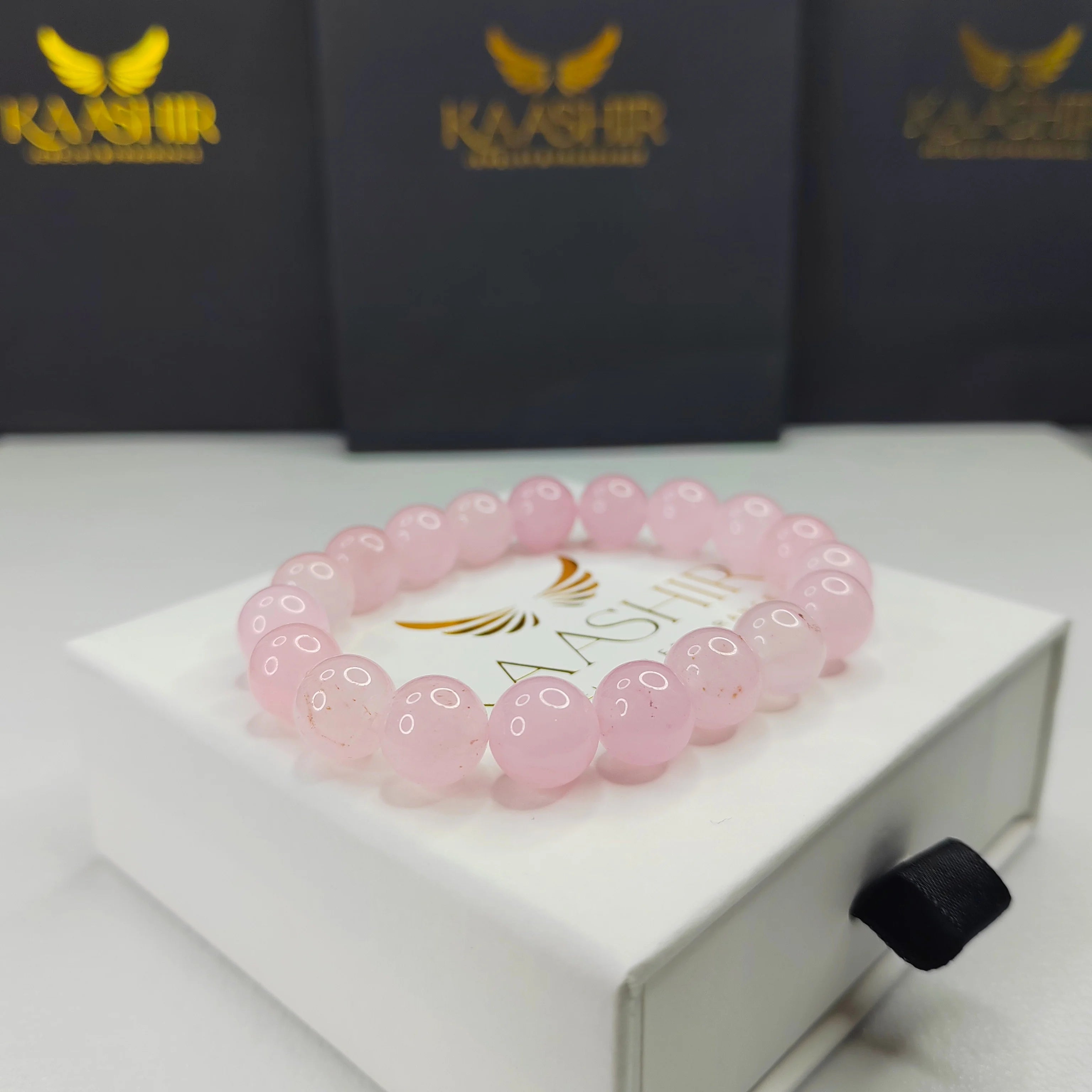 Natural Rose Quartz Bracelet – Attract Love, Peace & Positive Energy