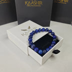 Bracelet Kaashir en lapis-lazuli – Bijou unisexe fait main en perles de pierre 