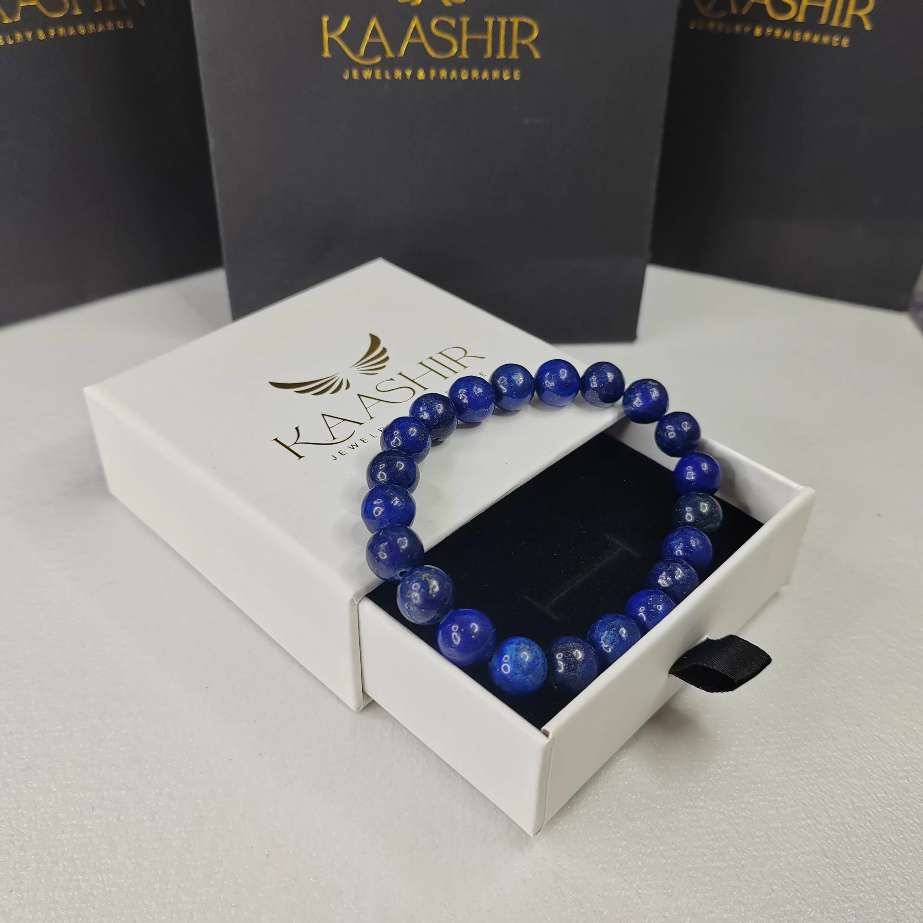 Natural Lapis Lazuli Bracelet – Wisdom, Protection & Healing Stone