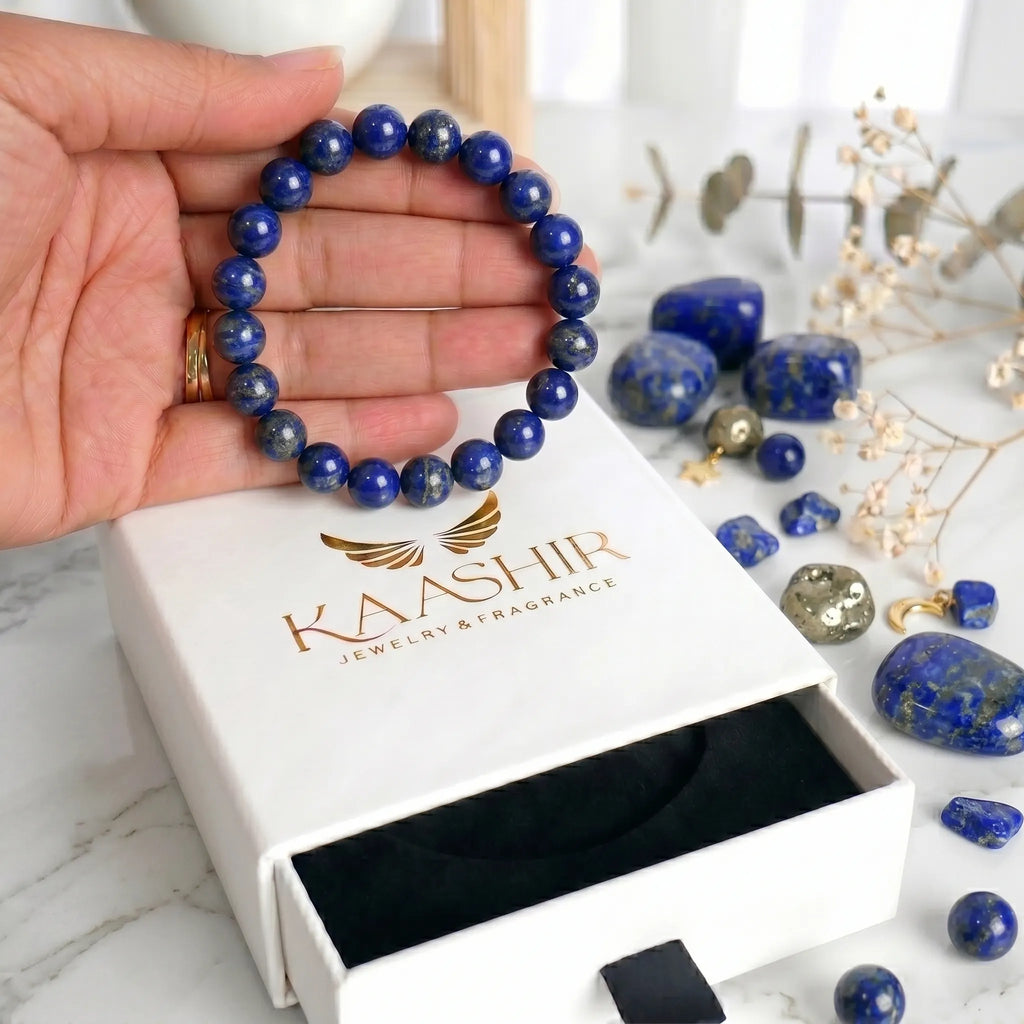 kaashir lapis lazuli bracelet premium gift box packaging