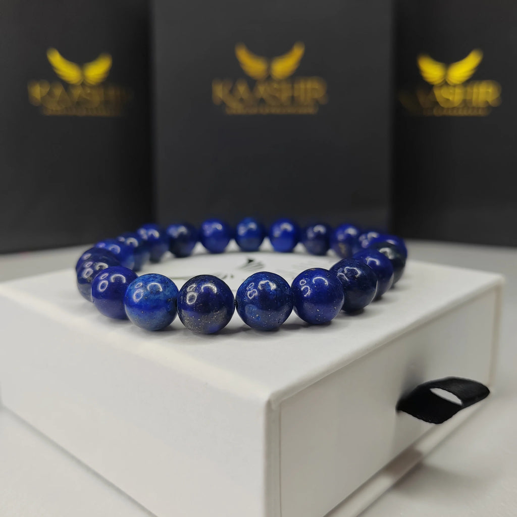 Lapis Lazuli Healing Bracelet – Unisex Handmade Crystal | Kaashir