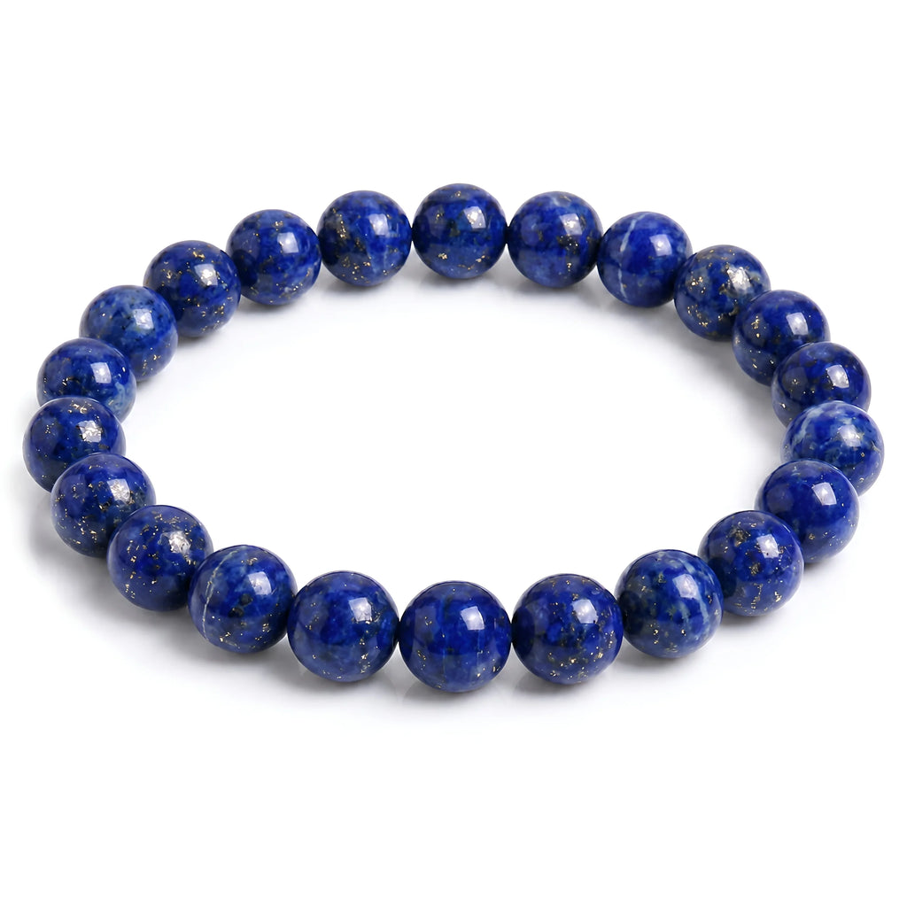 lapis lazuli bracelet natural deep blue gemstone handmade kaashir