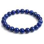 lapis lazuli bracelet natural deep blue gemstone handmade kaashir