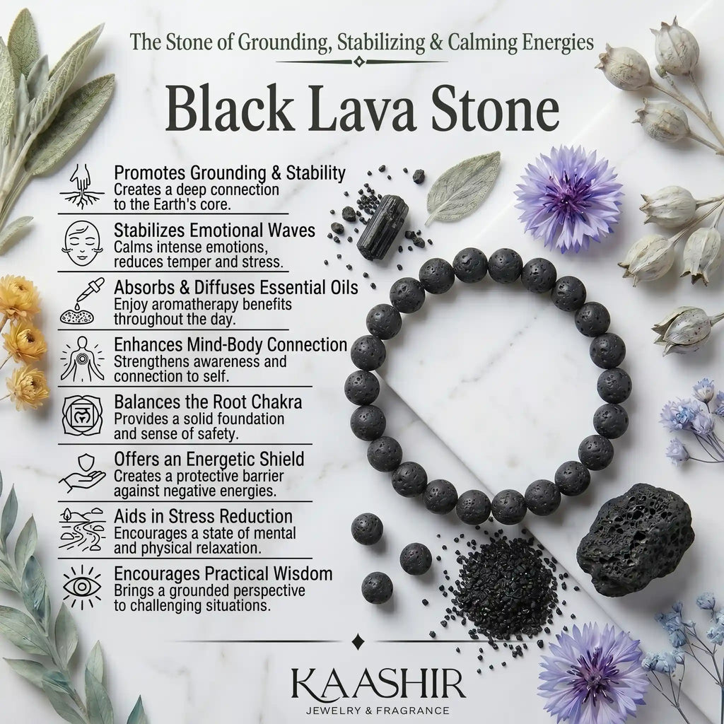 lava stone bracelet benefits meaning grounding strength root chakra