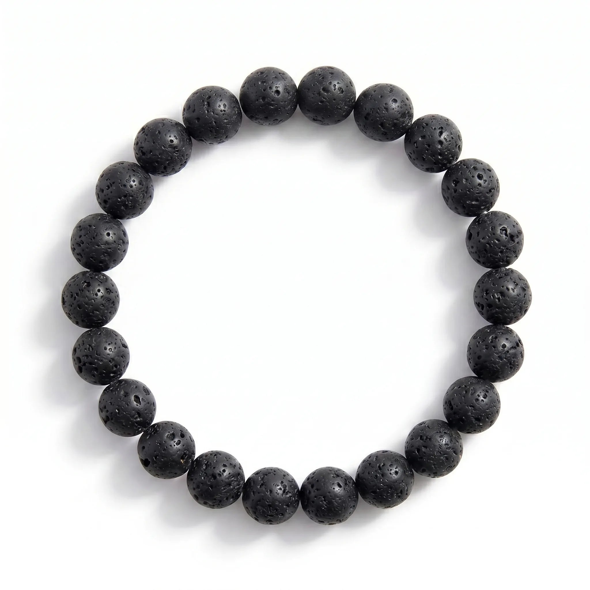lava stone bracelet natural volcanic basalt gemstone handmade kaashir