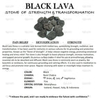 Black Lava Bracelet – Attract Strength, Protection & Confidence.